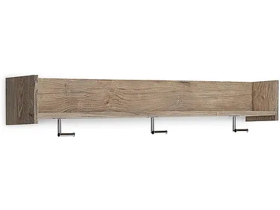 Oliah Wall Mounted Coat Rack with Shelf