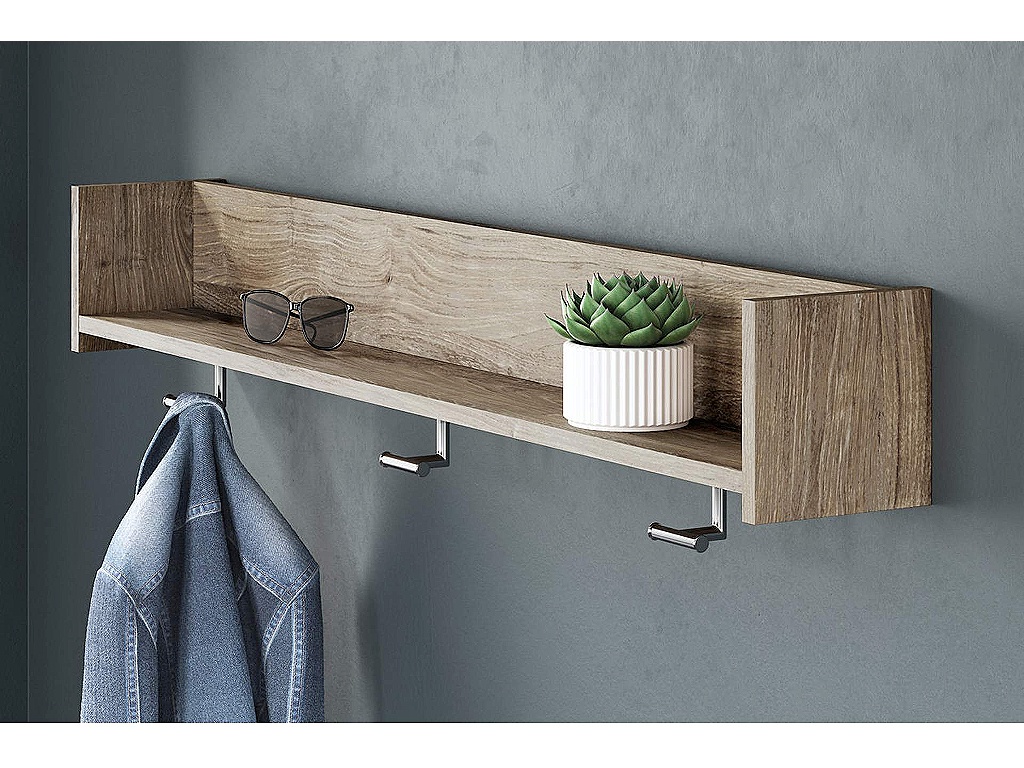 Oliah Wall Mounted Coat Rack with Shelf - image 1