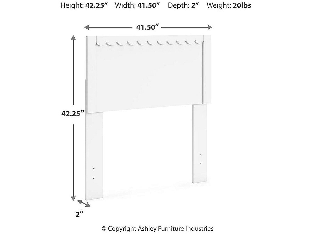 Hallityn Twin Panel Headboard - image 3