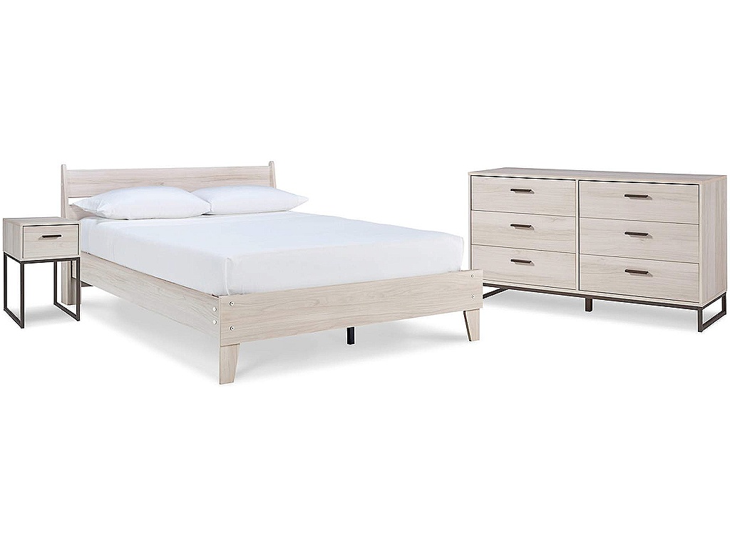 Socalle Queen Panel Platform Bed with Dresser and Nightstand - main image