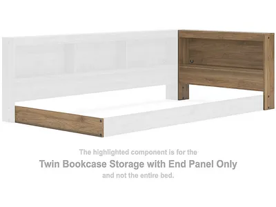 Deanlow Twin Bookcase Storage with End Panel
