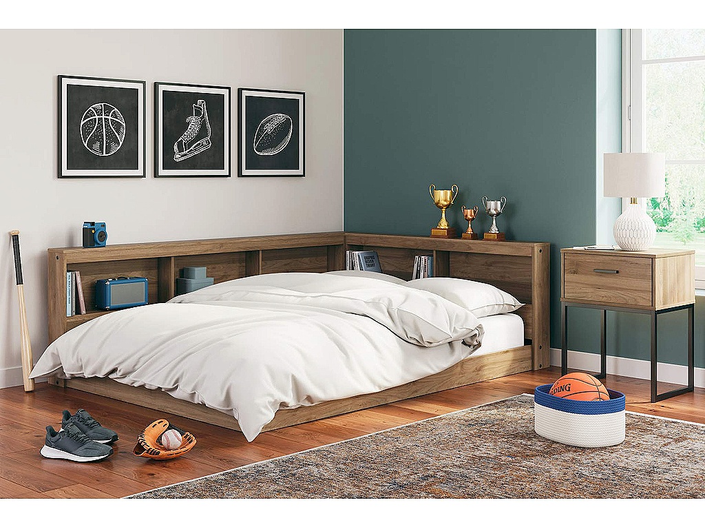Deanlow Full Bookcase Storage Bed - image 1
