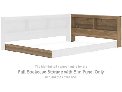 Deanlow Full Bookcase Storage with End Panel