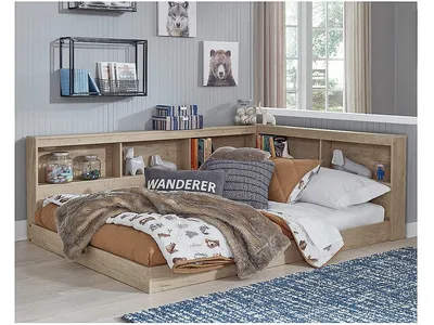 Oliah Full Bookcase Storage Bed - Alternative View