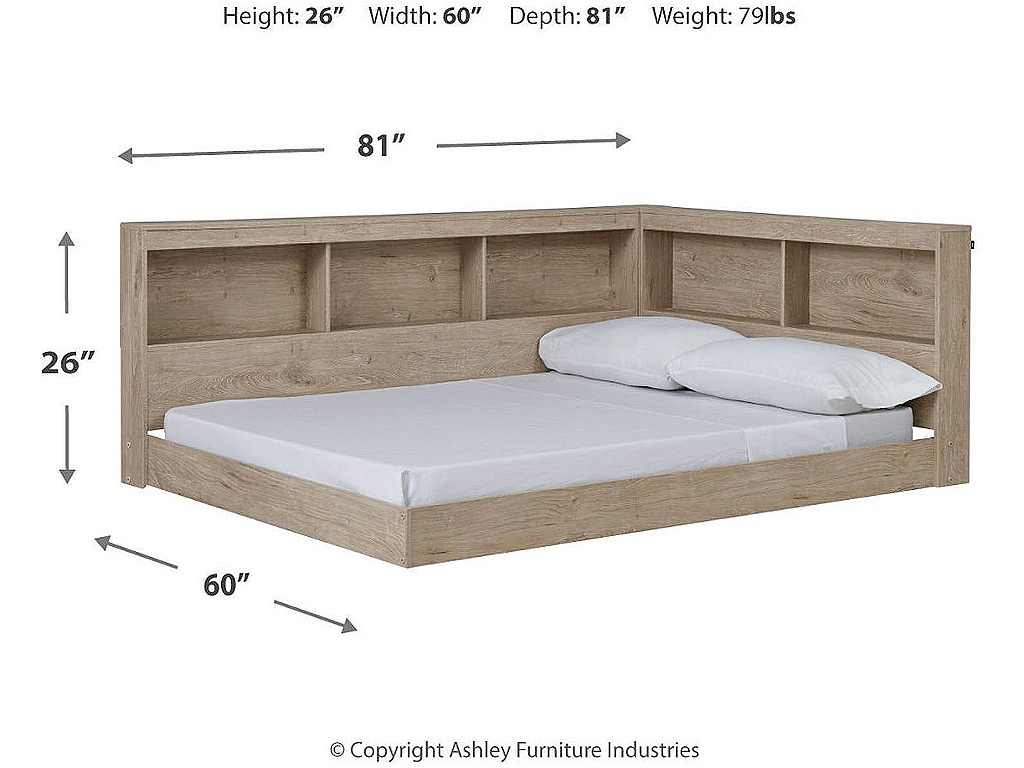 Oliah Full Bookcase Storage Bed - image 7