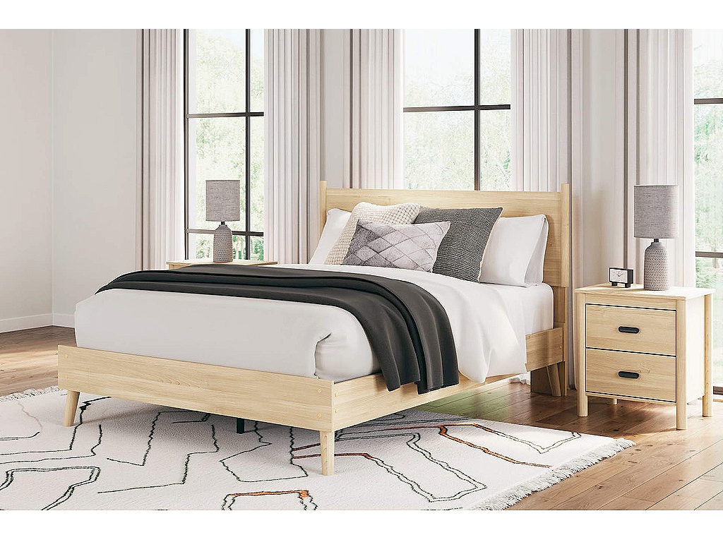 Cabinella Queen Platform Panel Bed - image 1