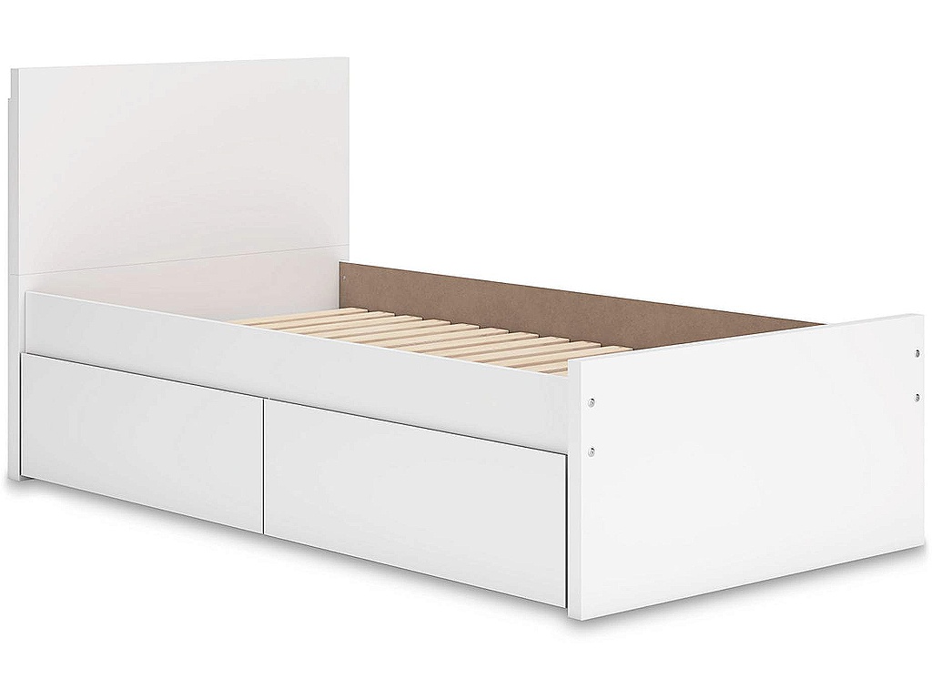 Onita Twin Panel Platform Bed with 1 Side Storage - image 2