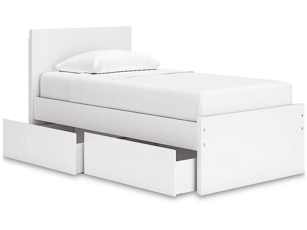 Onita Twin Panel Platform Bed with 1 Side Storage - image 4