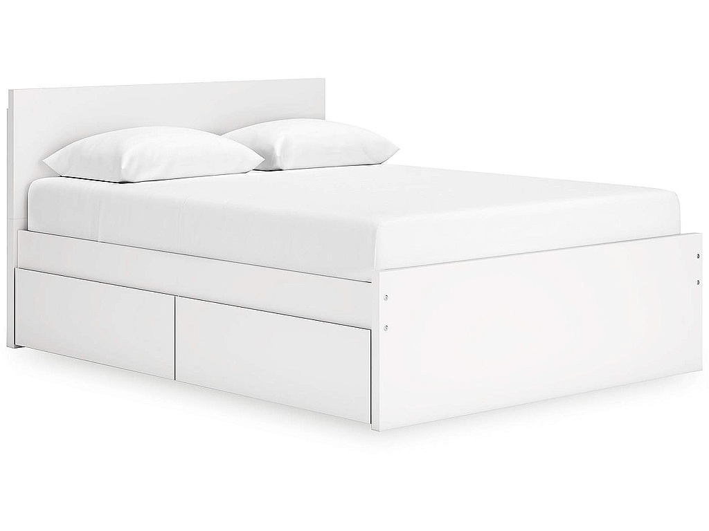 Onita Queen Panel Platform Bed with 1 Side Storage - main image