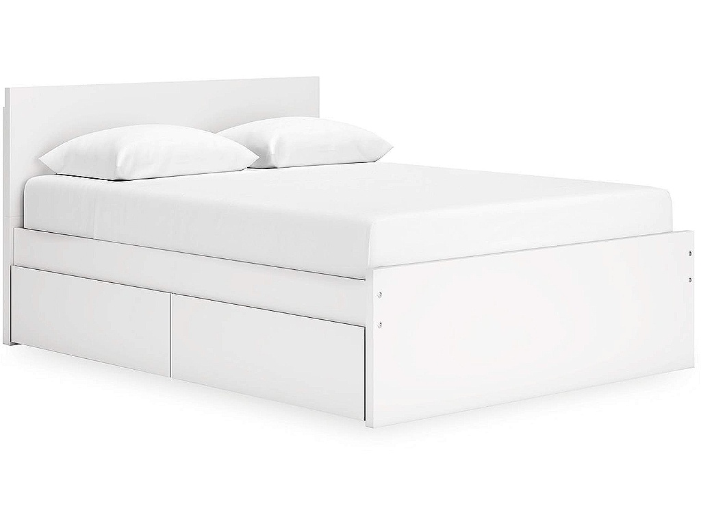 Onita Queen Panel Platform Bed with 2 Side Storage - main image