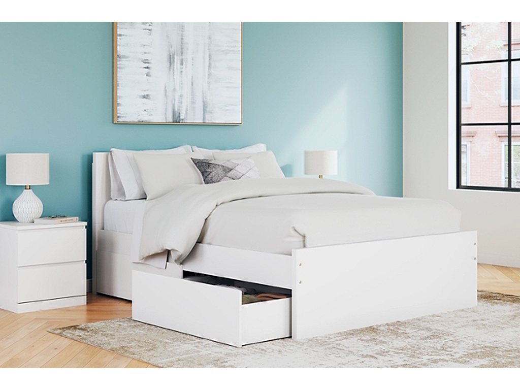 Onita Queen Panel Platform Bed with 2 Side Storage - image 9