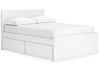 Onita Full Panel Platform Bed with 2 Side Storage