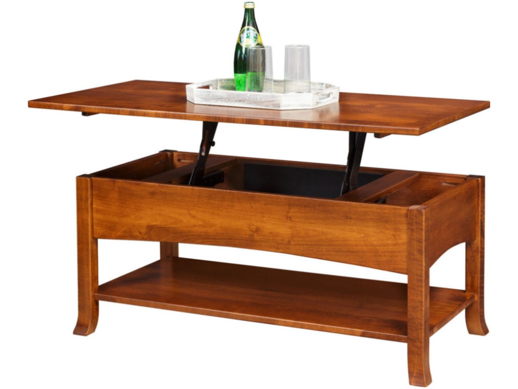 Elm Crest Furniture Coffee Table With Lift Top 713, alternate view 1