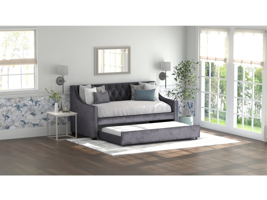 Complete Daybed W /  Trundle - Charcoal - image 13