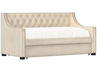 Complete Daybed W /  Trundle - Champagne