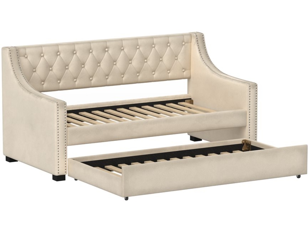 Complete Daybed W /  Trundle - Champagne - image 10