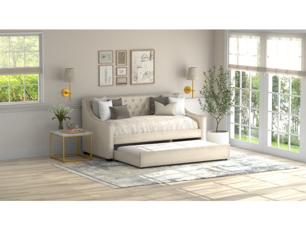 Complete Daybed W /  Trundle - Champagne - image 13