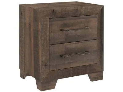2 Drawer Nightstand - Brown