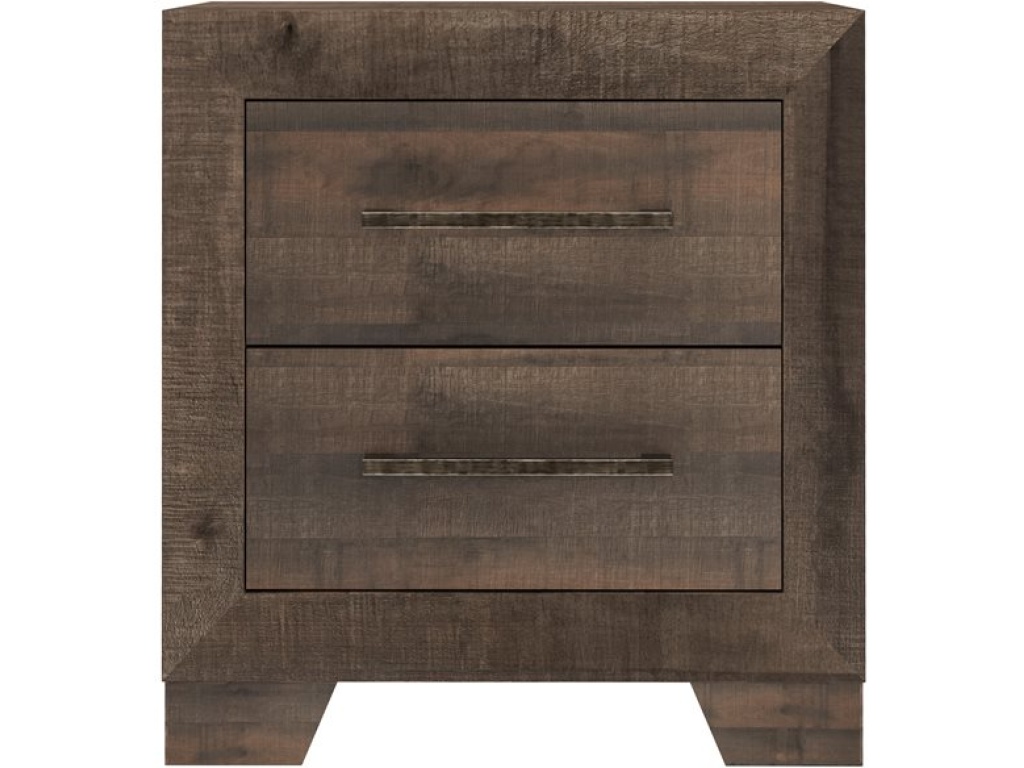 2 Drawer Nightstand - Brown - image 1