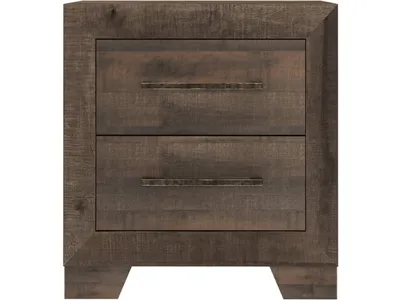 2 Drawer Nightstand - Brown