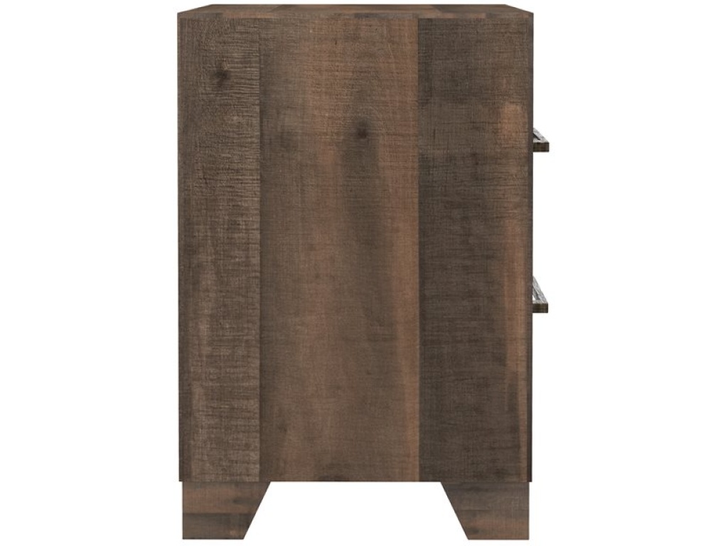 2 Drawer Nightstand - Brown - image 2