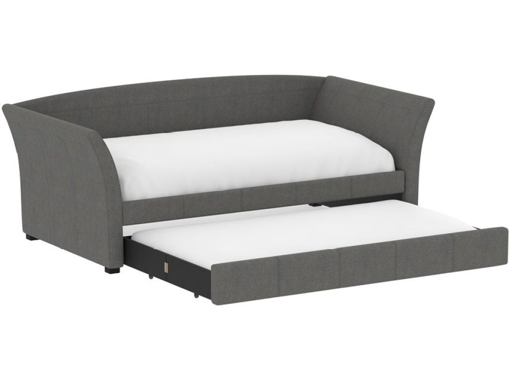 Complete Day Bed W /  Trundle - Light Gray - image 1