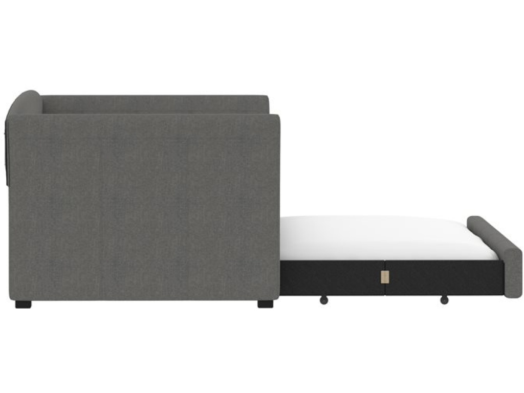 Complete Day Bed W /  Trundle - Light Gray - image 6