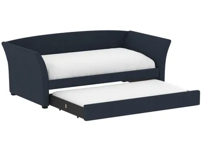 Complete Day Bed W /  Trundle - Dark Blue