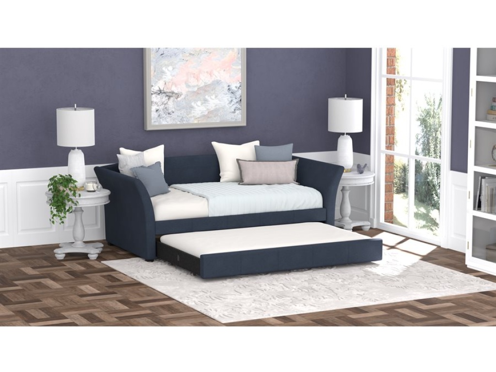 Complete Day Bed W /  Trundle - Dark Blue - image 13