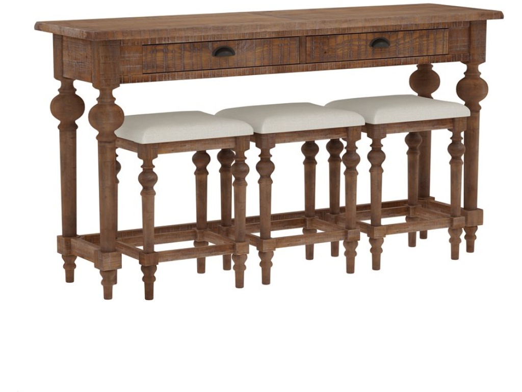 Console Table W / 3 Stools - main image