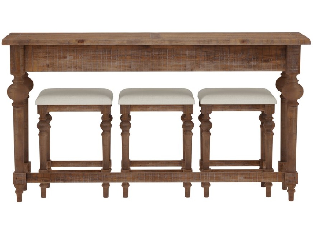 Console Table W / 3 Stools - image 1