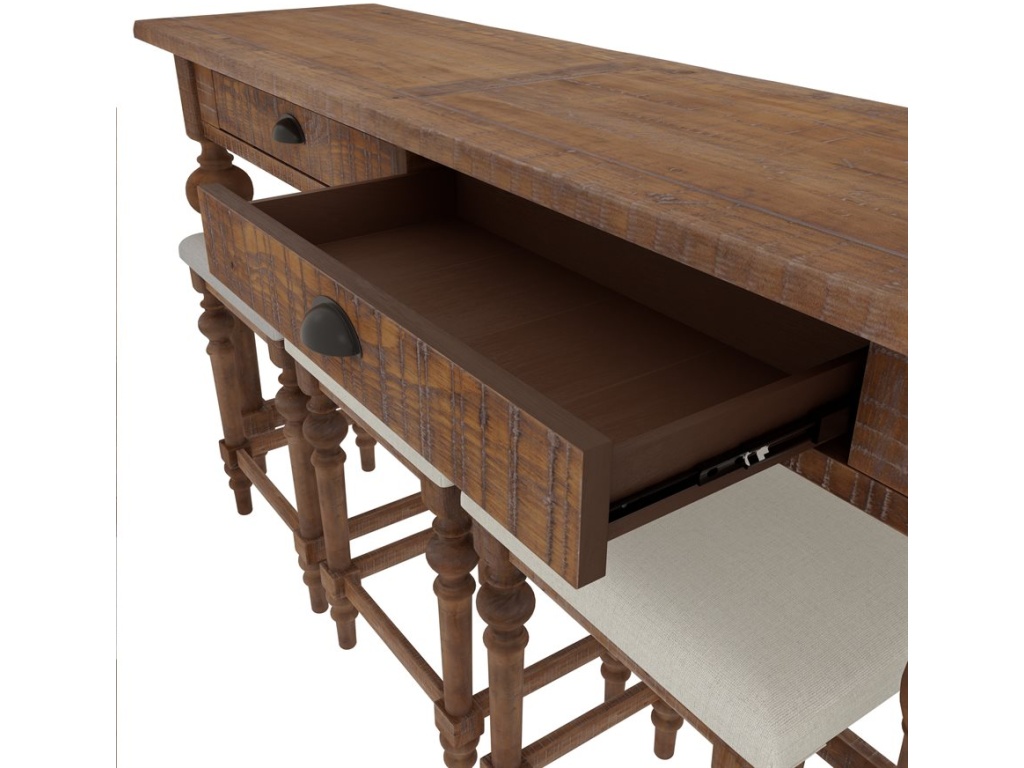 Console Table W / 3 Stools - image 4