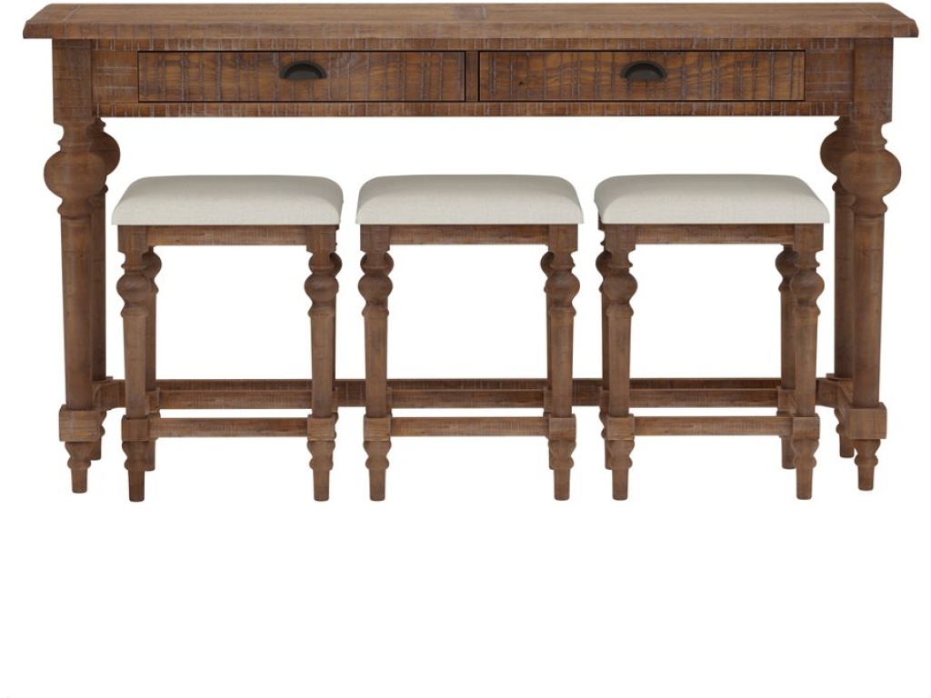 Console Table W / 3 Stools - image 3