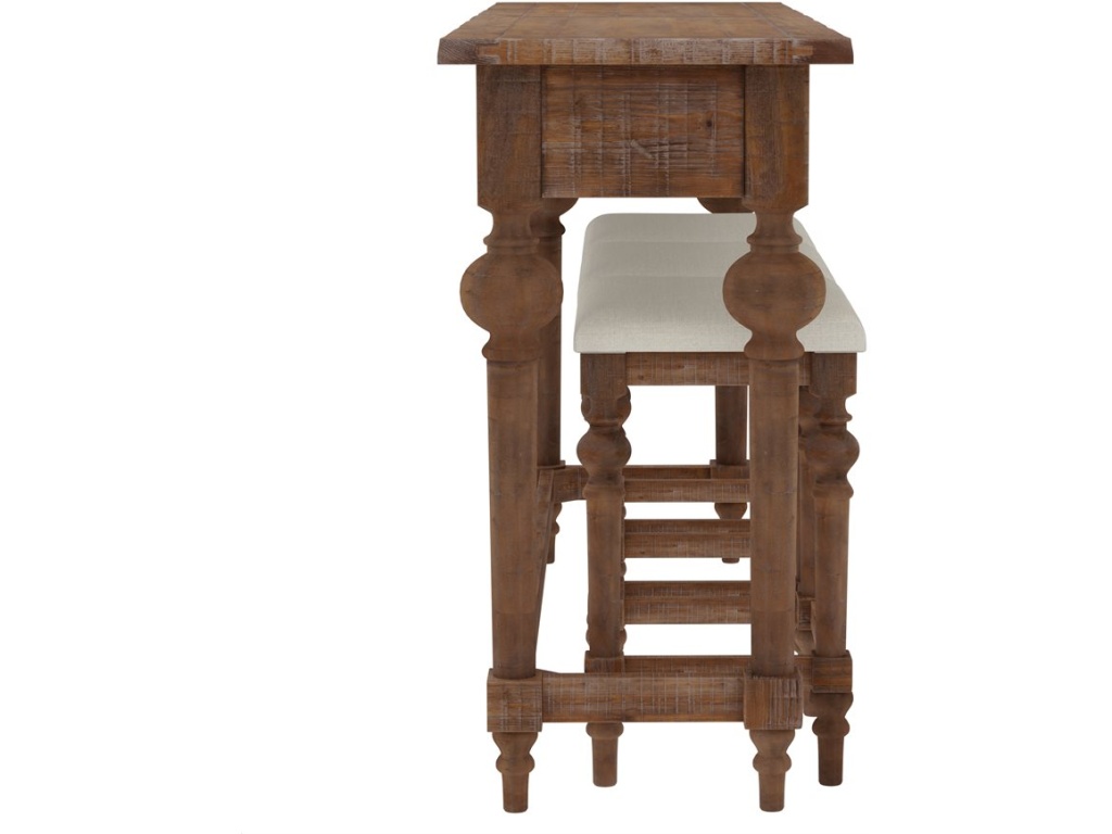 Console Table W / 3 Stools - image 2