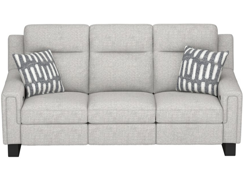 2P Sofa W /  Drop Down Table, Storage Drawer & 2 Pillows - Cream - image 1