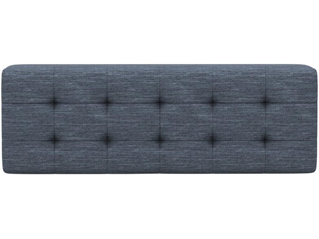 Storage Ottoman W /  Wood Trim - Navy - image 4