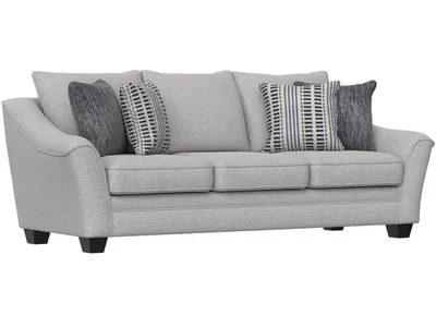 Sofa W /  4 Pillows - Gray