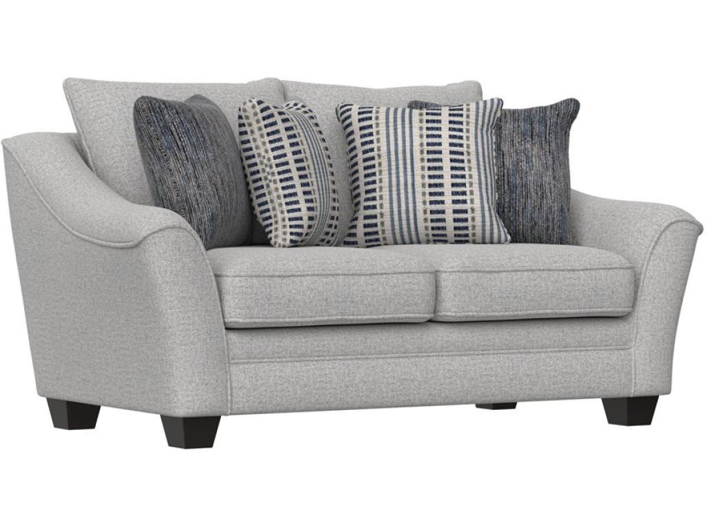 Loveseat W /  4 Pillows - Gray - main image