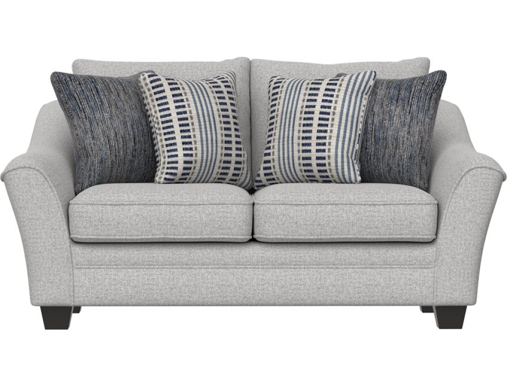 Loveseat W /  4 Pillows - Gray - image 1