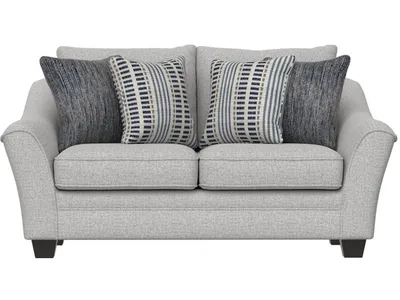 Loveseat W /  4 Pillows - Gray - Alternative View