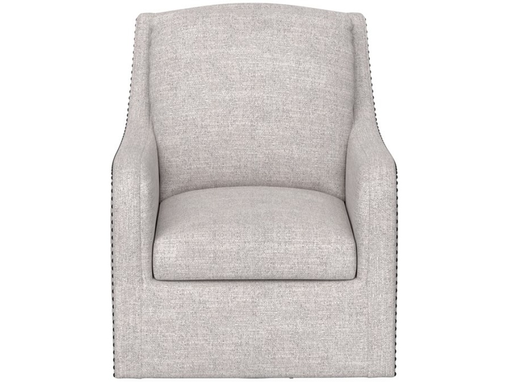 Swivel Chair W /  Nailheads - Cream - image 1