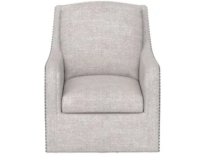Swivel Chair W /  Nailheads - Cream - Alternative View