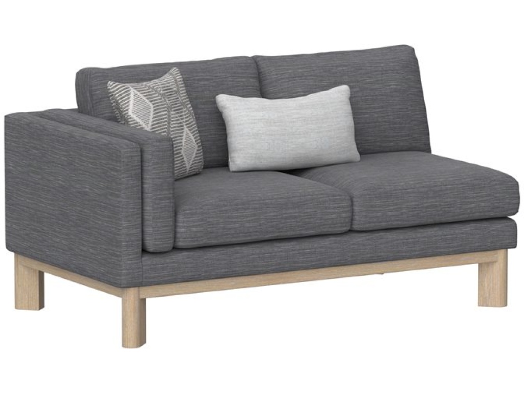 Lsf Loveseat W / 1 Kidney And 1 Square Pillow - Gray - main image