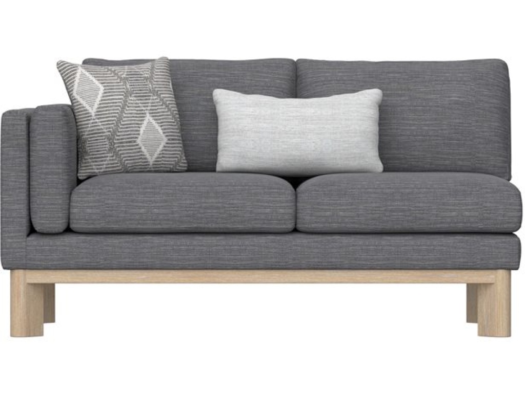 Lsf Loveseat W / 1 Kidney And 1 Square Pillow - Gray - image 1