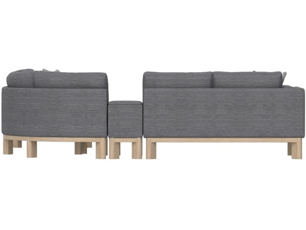Maeve - 4Pc Sectional W /  5 Pillows - Gray - image 1