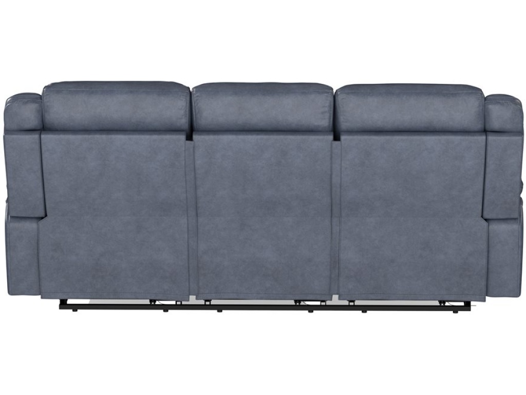 Manual Sofa - Blue Leather - image 3