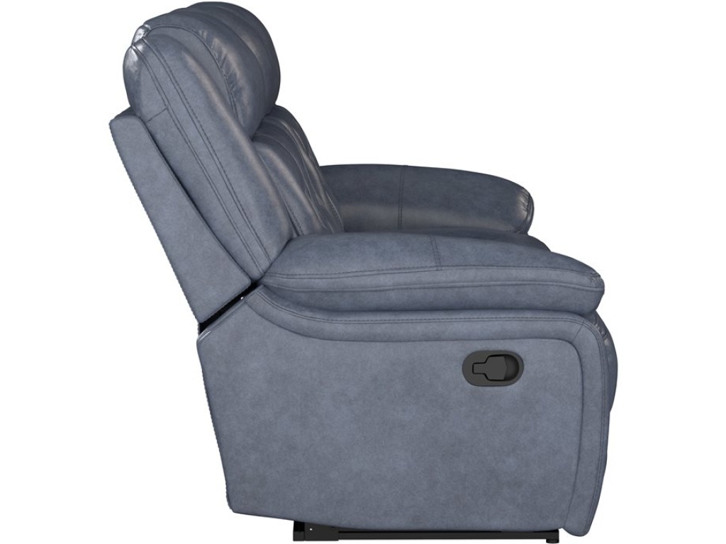 Manual Sofa - Blue Leather - image 2