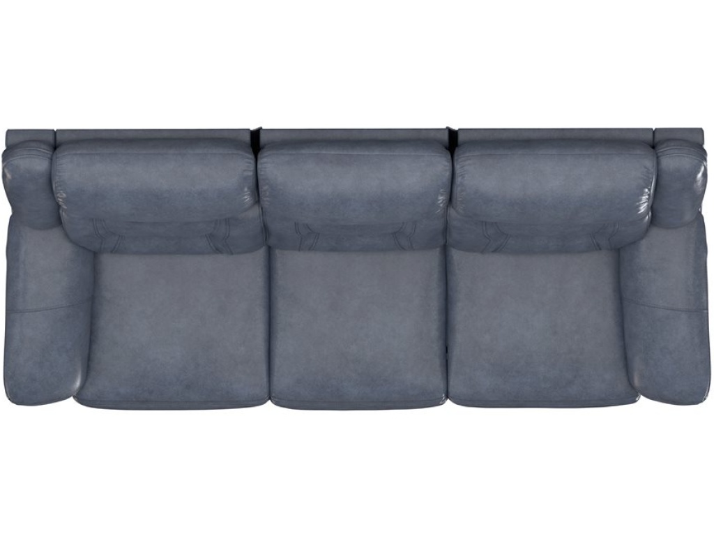 Manual Sofa - Blue Leather - image 4