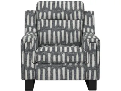 2P Recliner - Black Pattern - Alternative View