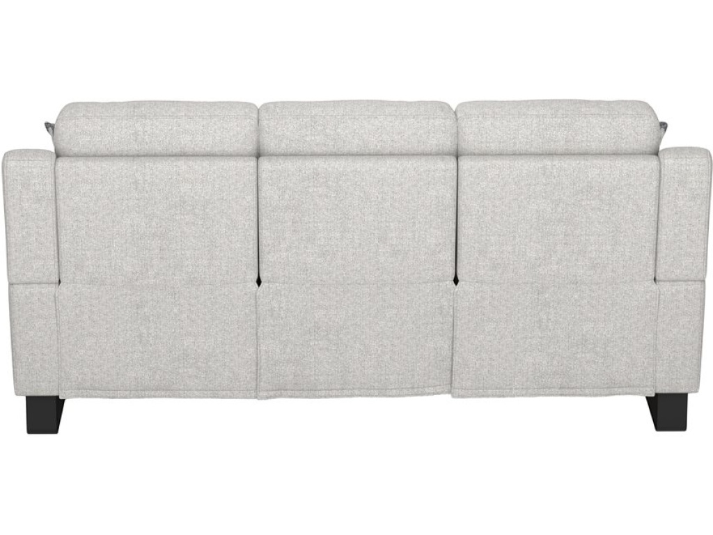 2P Sofa W /  Drop Down Table, Storage Drawer & 2 Pillows - Cream - image 3